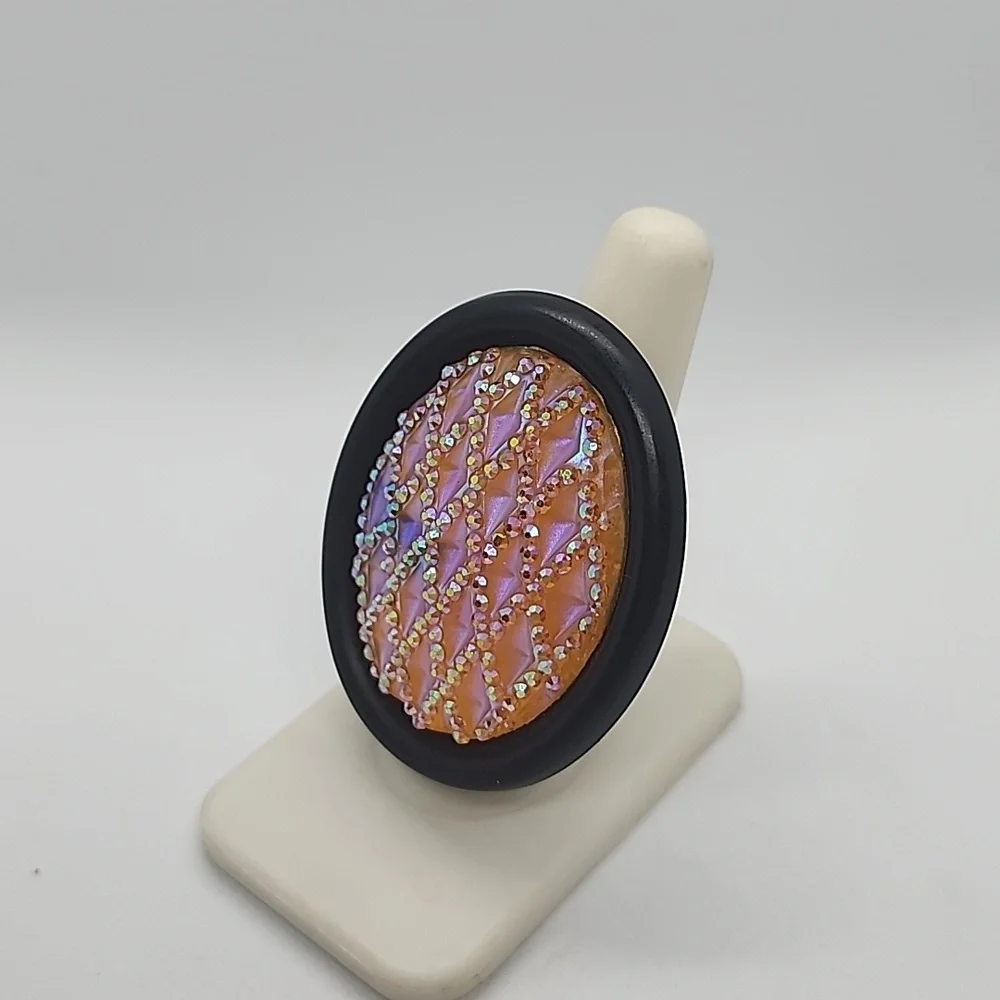 GASOLINE GLAMOUR RHINESTONE RING - Picture 2 of 7